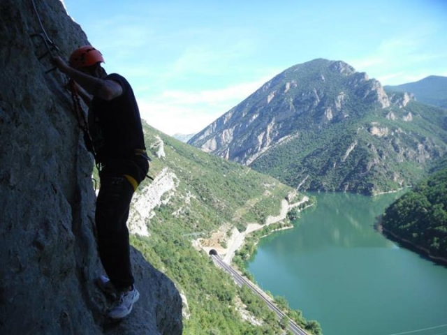 no hay que tener vertigo en esta via ferrata